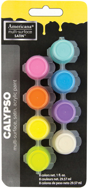 Multi Surface Satin Paint Pots Calypso - DecoArt