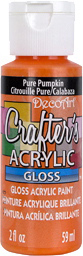 Crafters Acrylic Gloss Paint Pure Pumpkin DecoArt