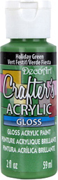 Crafters Acrylic Gloss Paint Holiday Green DecoArt