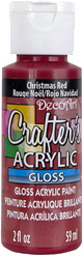 Crafters Acrylic Gloss Paint Christmas Red DecoArt