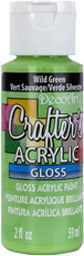 Crafters Acrylic Gloss Paint Wild Green DecoArt