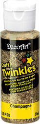 Craft Twinkles Glitter Paint Champagne 2 oz DecoArt