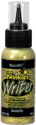 Craft Twinkles Glitter Paint Writer Gold DecoArt