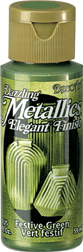 Dazzling Metallics Paint Festive Green DecoArt