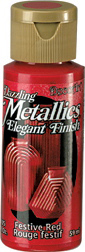 Dazzling Metallics Paint Festive Red DecoArt