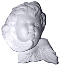 Cherub Face Plaque right