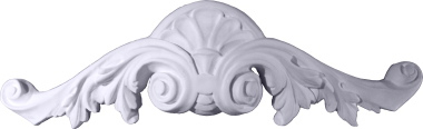 Door Scroll Plaster Plaque