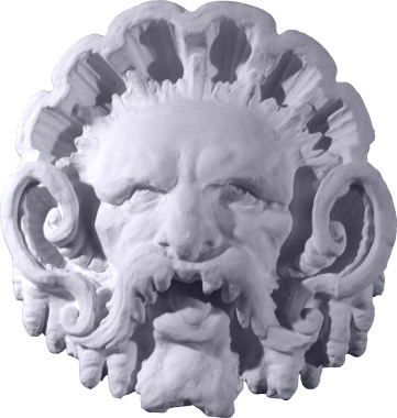 Neptune Face Plaster Plaque