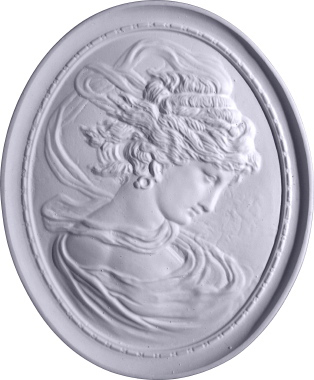 Cameo Ladies A Plaster Plaque2