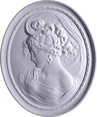 Cameo Ladies B Plaster Plaque