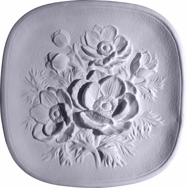 Anemone Flower Plaster Plaque