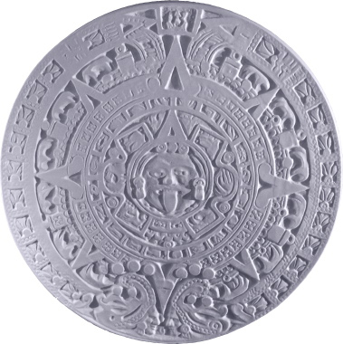 Aztec Calendar a Plaster Plaque