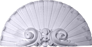 Fan Plaster Plaque Large