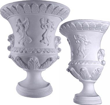 Grecian Urn Plaster Wall Planter