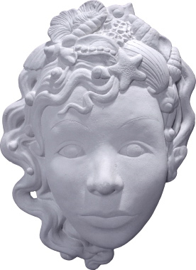 Ocean Princess Mask Plaster Plaque