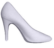 High Heel Plaster Plaque