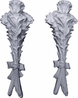 Rose Wall Plaster Candleholder Set of Two