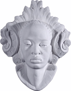 Nubian Princess Plaster Plaque