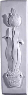 Long Tulip Plaster Plaque