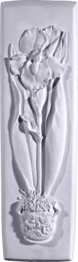 Long Iris Plaster Plaque
