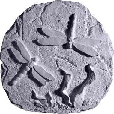Stone Dragonfly Plaster Plaque