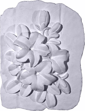 Lillies Plaster Plaque