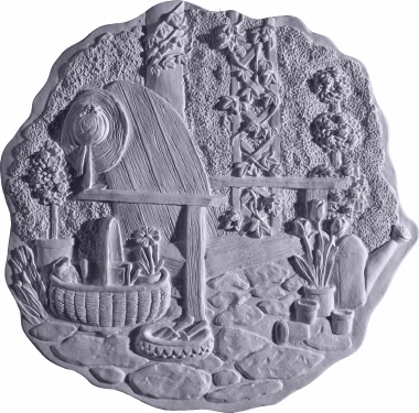 Garden Corner Plaster Plaque