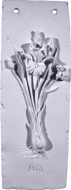 Iris Plaster Plaque
