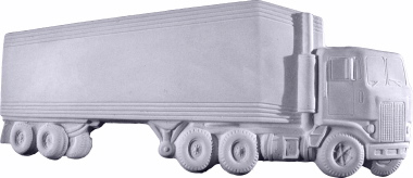 18 Wheeler Plaster Plaque