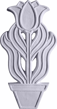 Tulip in Pot Plaster Plaque