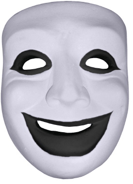 Comedy Mask Plaster Plaque