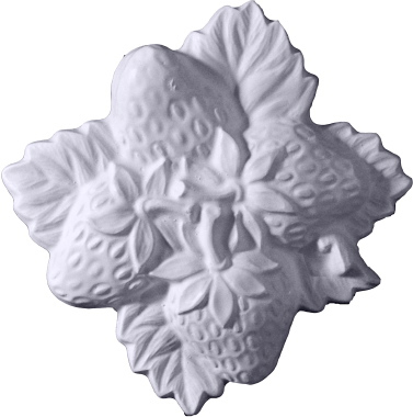 Strawberry Cluster Plaster Plaque