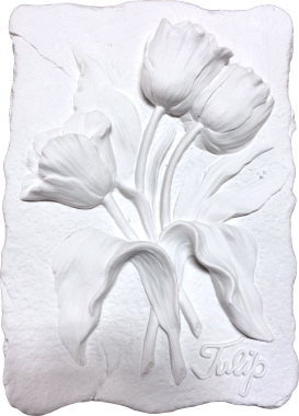 Flowers in Daisies Vase Plaque