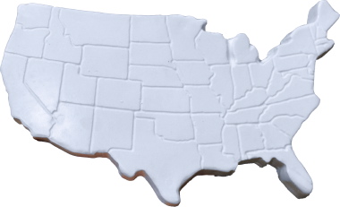 United States Map Plaque