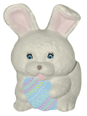 Bunny Candy Bowl Plaster Vase