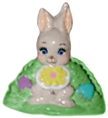 Bunny Seated Plaster Napkin Holder