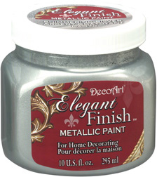 Elegant Finishes Metallic Paint Shimmering Silver DecoArt
