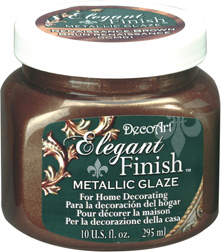 Elegant Finishes Metallic GLAZE Renaissance Brown DecoArt