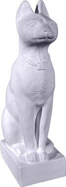 Bast Plaster Statue Egyptian Cat