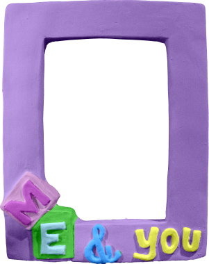 Me and You Plaster Picture Frame