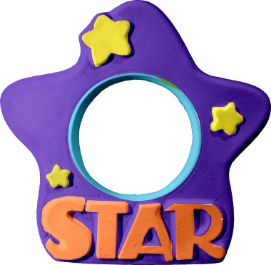 Star Plaster Picture Frame