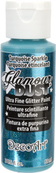Glamour Dust Glitter Paint Turquoise Sparkle  DecoArt