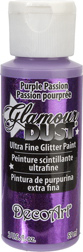 Glamour Dust Glitter Paint Purple Passion  DecoArt