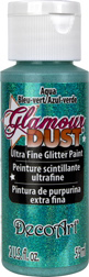 Glamour Dust Glitter Paint Aqua  DecoArt