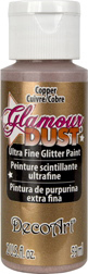 Glamour Dust Glitter Paint Copper  DecoArt