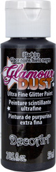 Glamour Dust Glitter Paint Black Ice  DecoArt