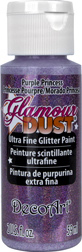 Glamour Dust Glitter Paint Purple Princess  DecoArt