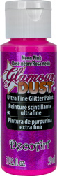 Glamour Dust Glitter Paint Neon Pink  DecoArt