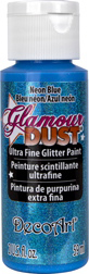 Glamour Dust Glitter Paint Neon Blue  DecoArt
