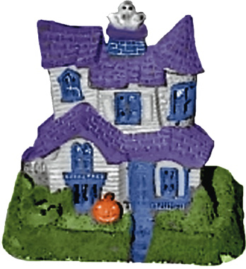 Haunted House Plaster Lightup Statue